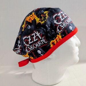 Ozzy, Skull Cap,.Scrub Cap, Chemo Hat
